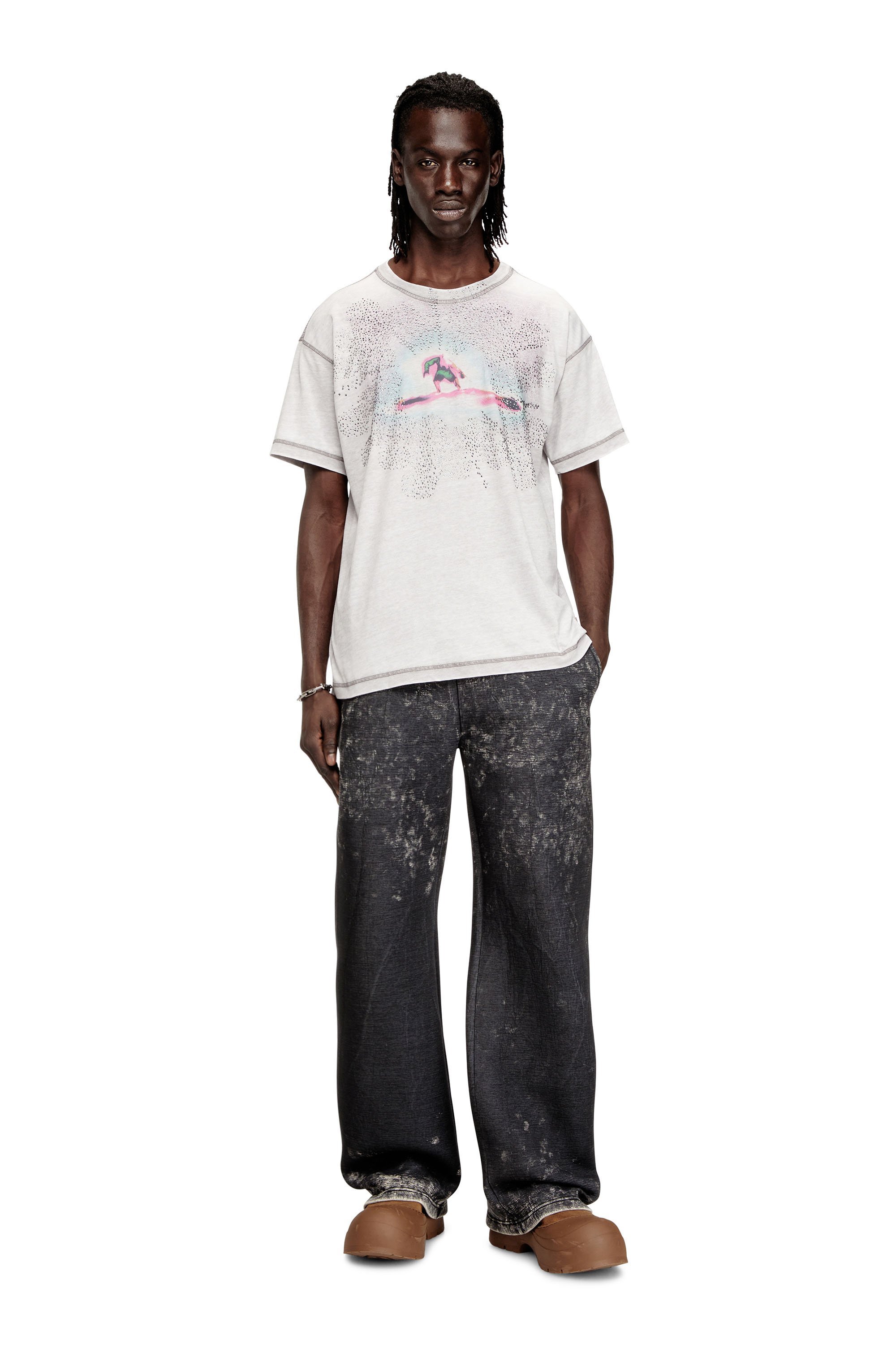 メンズ Tシャツ T-NORM-V6 ディーゼル トップス カットソー・Tシャツ グレー