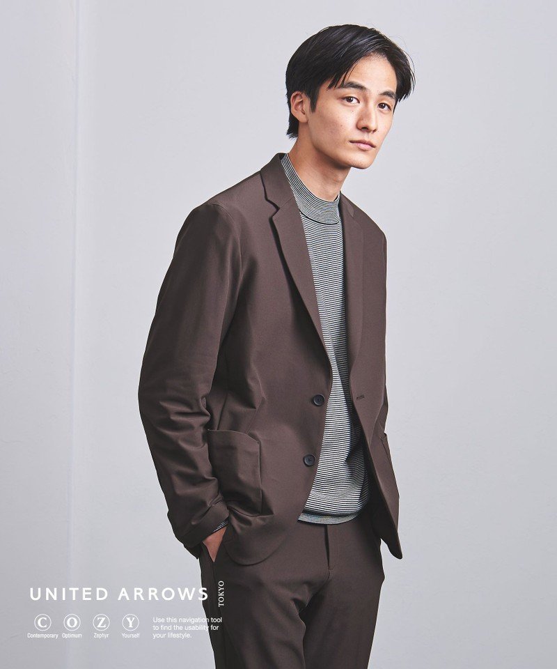 【SALE／50%OFF】UNITED ARROWS ＜UNITED ARROWS "COZY"＞ ウォーム パーテックス 2ボタン ジャケット ユナイテッドアローズ アウトレット スーツ・フォーマル セットアップスーツ ブラウン カーキ ネイビー【送料無料】