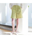 【SALE/20%OFF】Rouge vif la cle ツイルワンタックショートパンツ ルージュ・ヴィフ ラクレ パンツ その他のパンツ ベージュ イエロー ブラック【送料無料】