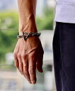 MR.OLIVE Mixed Cable Chain BR ミスターオリーブ アクセサリー・腕時計 ブレスレット・バングル シルバー【送料無料】