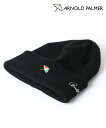 【SALE/14%OFF】Arnold Palmer ニットキャップ メンズ ニット帽 ロゴ キャップ マルカワ 帽子 ニット帽・ビーニー イエロー ベージュ ...