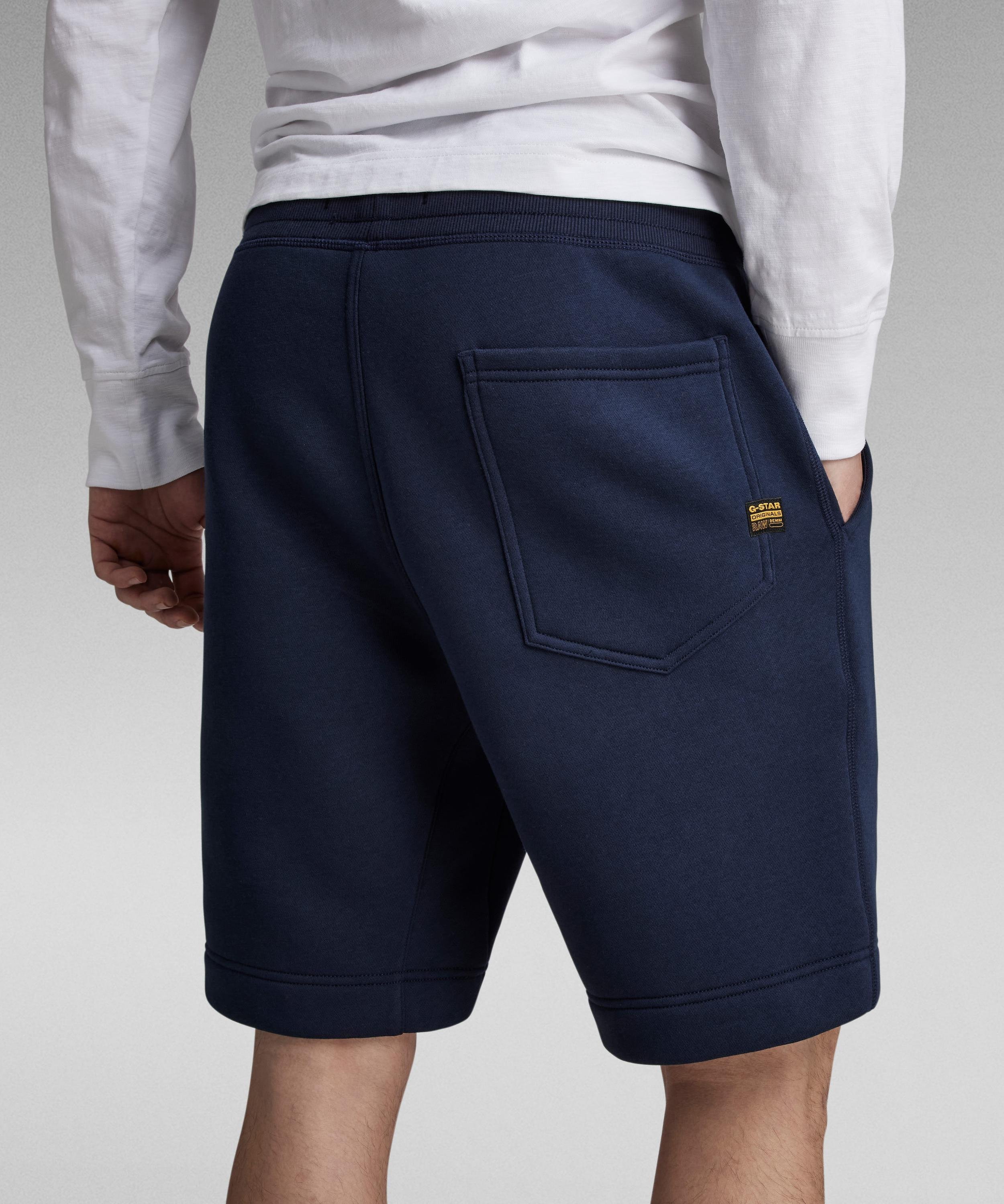 【公式ショップ】PREMIUM CORE SWEAT SHORTS/ワンポイントスウェットショートパンツ ジースターロゥ パンツ ジャージ・スウェットパンツ ネイビー