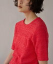 EMMEL REFINES <EMMEL REFINES>EM テープヤーン ショートスリーブ ニット ユナイテッドアローズ グリーンレーベルリラクシング トッ...