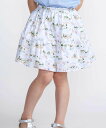 BeBe 【お揃い】ブローニュプリントローンメロウフリルキュロットパンツ(90~150cm) ベベ オンライン ストア パンツ キュロット ホワイト【送料無料】