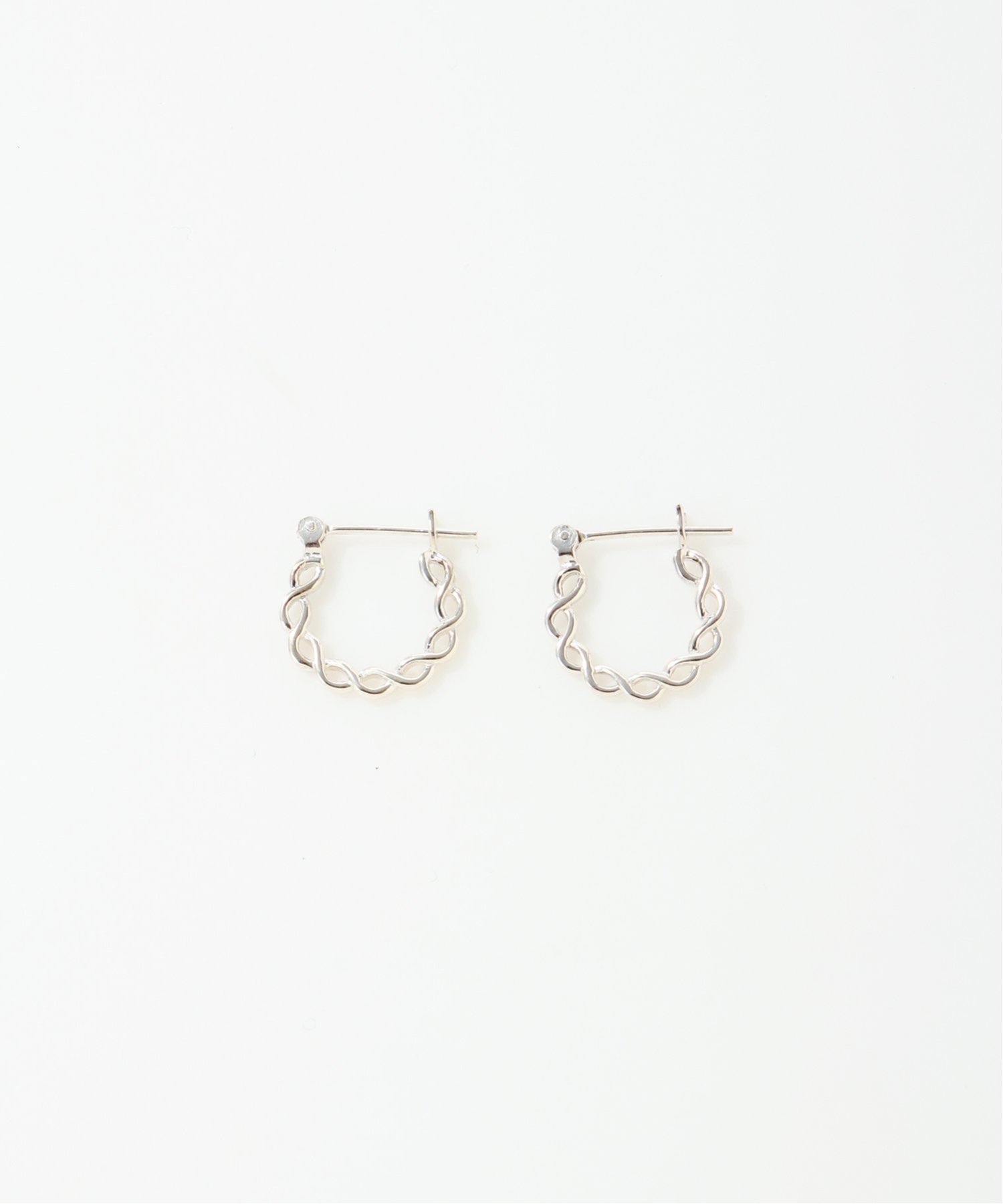 SCALABLANCHE SCALABLANCHE/(U)Twistチェーンフープピアス(SV925) スカラ アクセサリー・腕時計 ピアス シルバー【送料無料】(4)