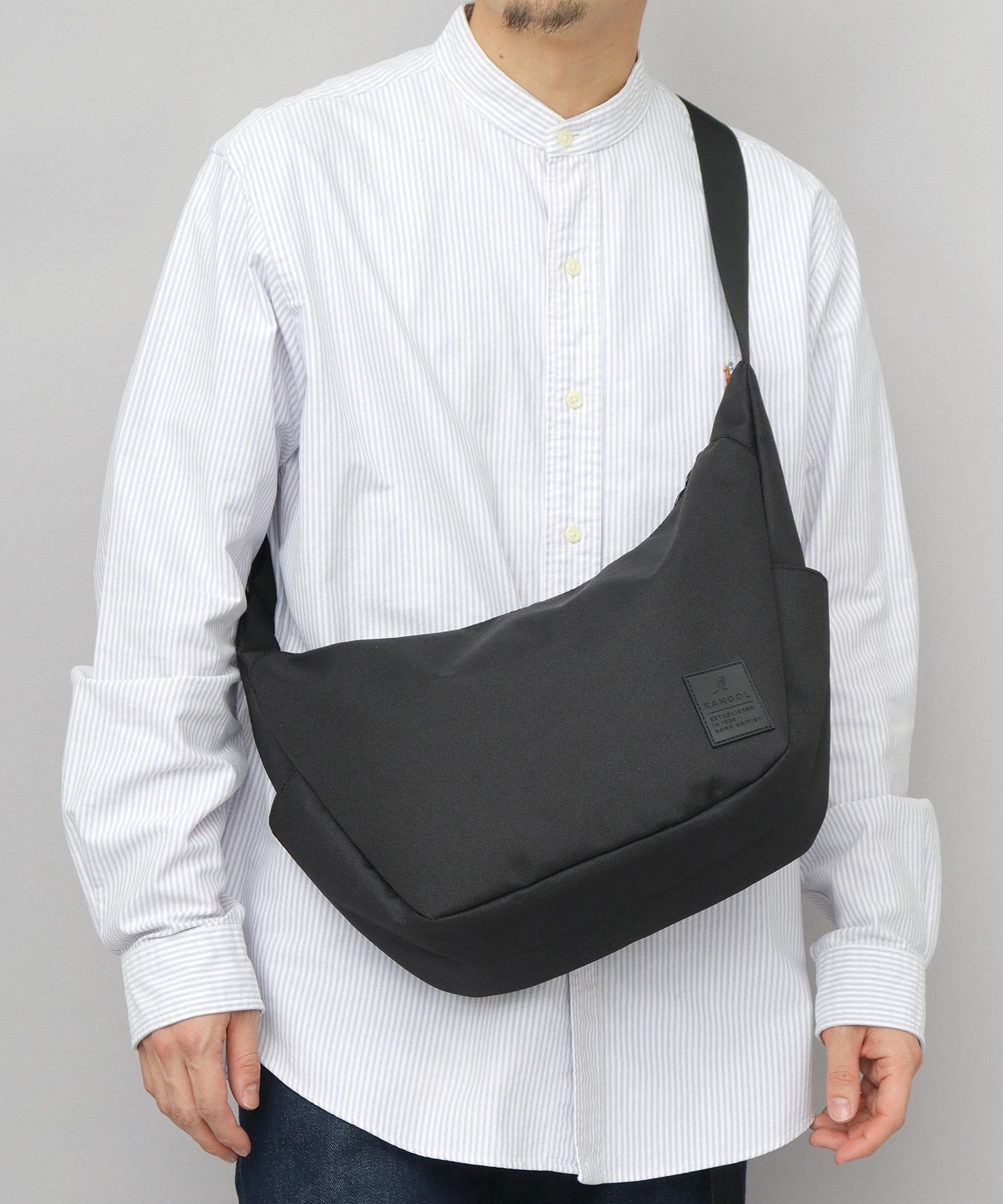 KANGOL カンゴール KANGOL ショルダーバッグ メンズ レディース A5 舟形 黒 エー.エム.エス. バッグ シ..