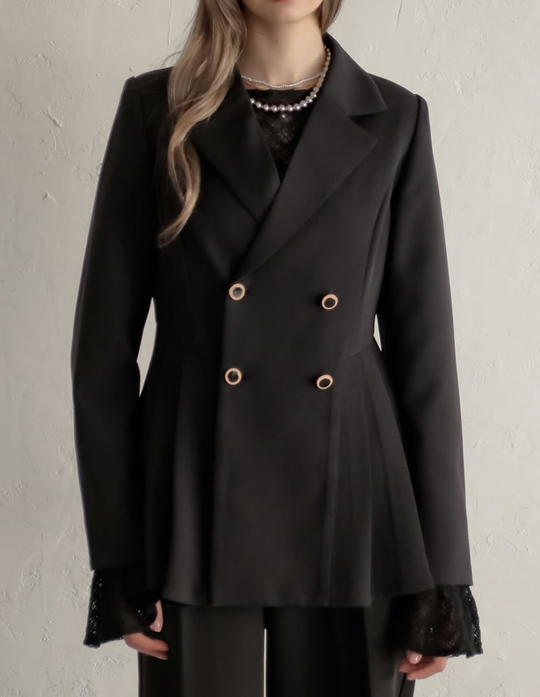 MEISM タックプリーツテーラージャケット リエディ ジャケット・アウター テーラードジャケット・ブレ..