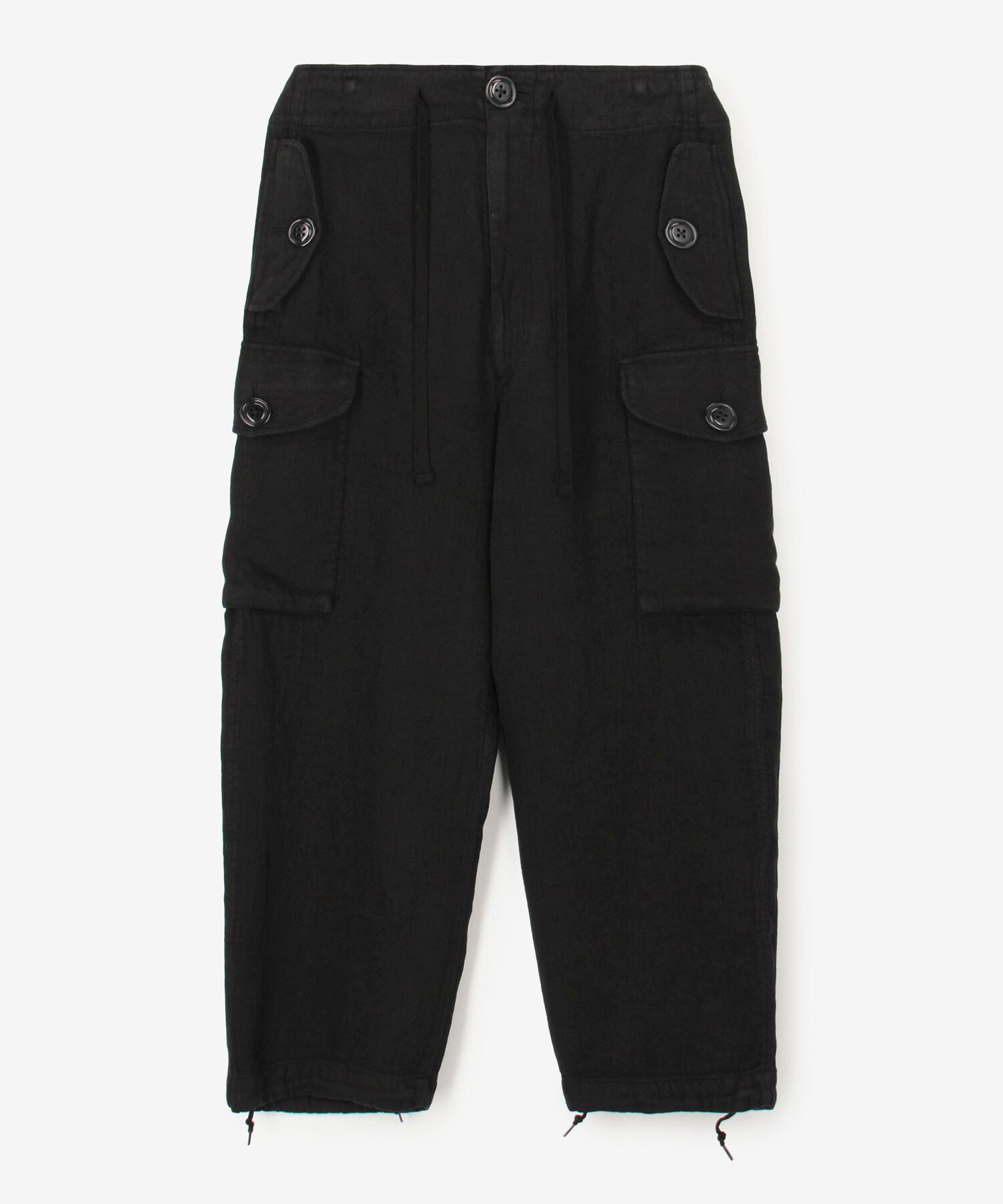 Bshop 078 CITE ｜ リネン カーゴパンツ MEN ビショップ パンツ その他のパンツ ネイビー ブラック