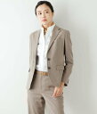 【SALE/34%OFF】NEWYORKER WOMEN L-SIZE 【L】ウールカシミヤトップカルゼ ノッチドラペル2釦ジャケット ニューヨーカー エルサイ...