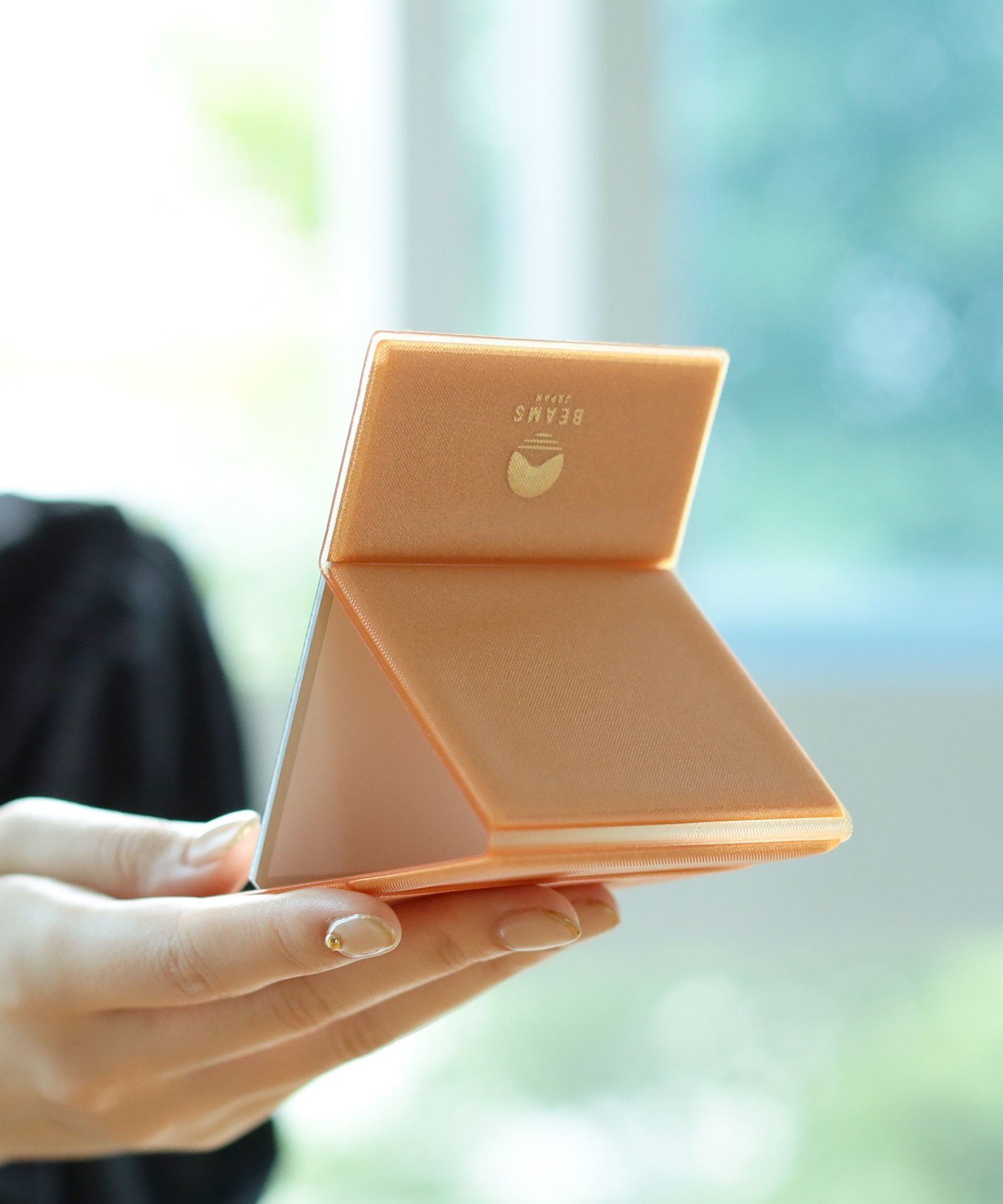 BEAMS JAPAN HORIUCHI MIRROR / 別注 フォールディング ナピュアミラー 橙 S ビームス ジャパン 財布・..