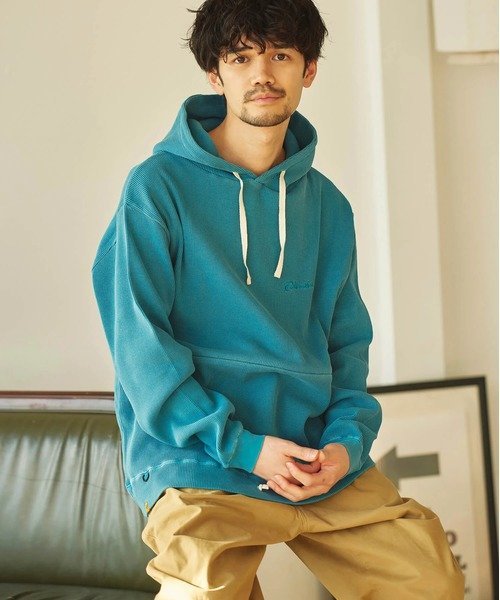 COBMASTER/コブマスター ピグメントワッフルパーカー (MENS) ゴースローキャラバン トップス カットソー・Tシャツ ベージュ
