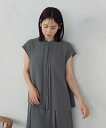 COMME CA ISM バックプリーツデザイン ブラウス コムサイズム トップス シャツ・ブラウス ネイビー カーキグリーン【送料無料】