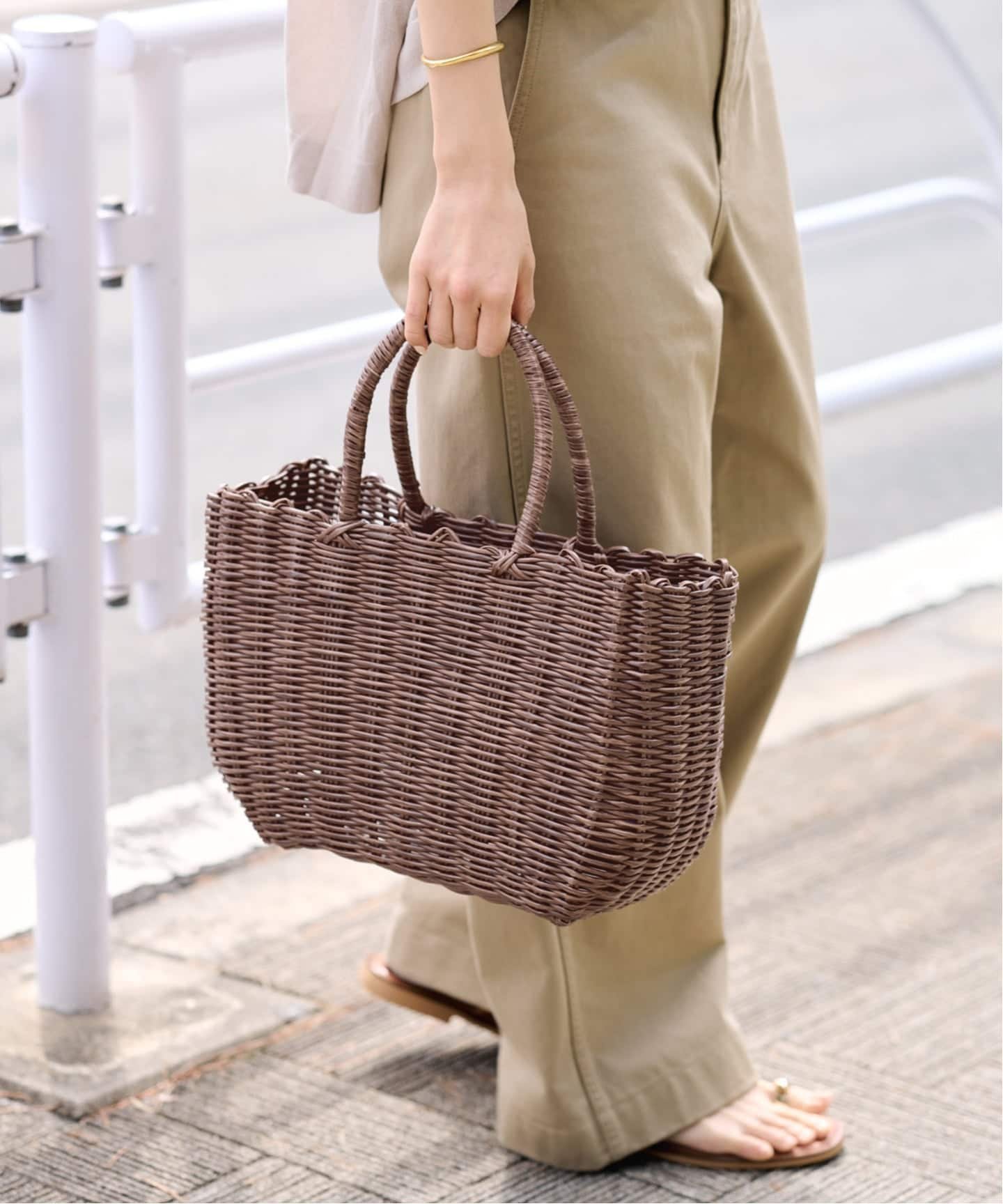 FRAMeWORK LE VOYAGE EN PANIER PVC カゴバッグ フレームワーク バッグ トートバッ...