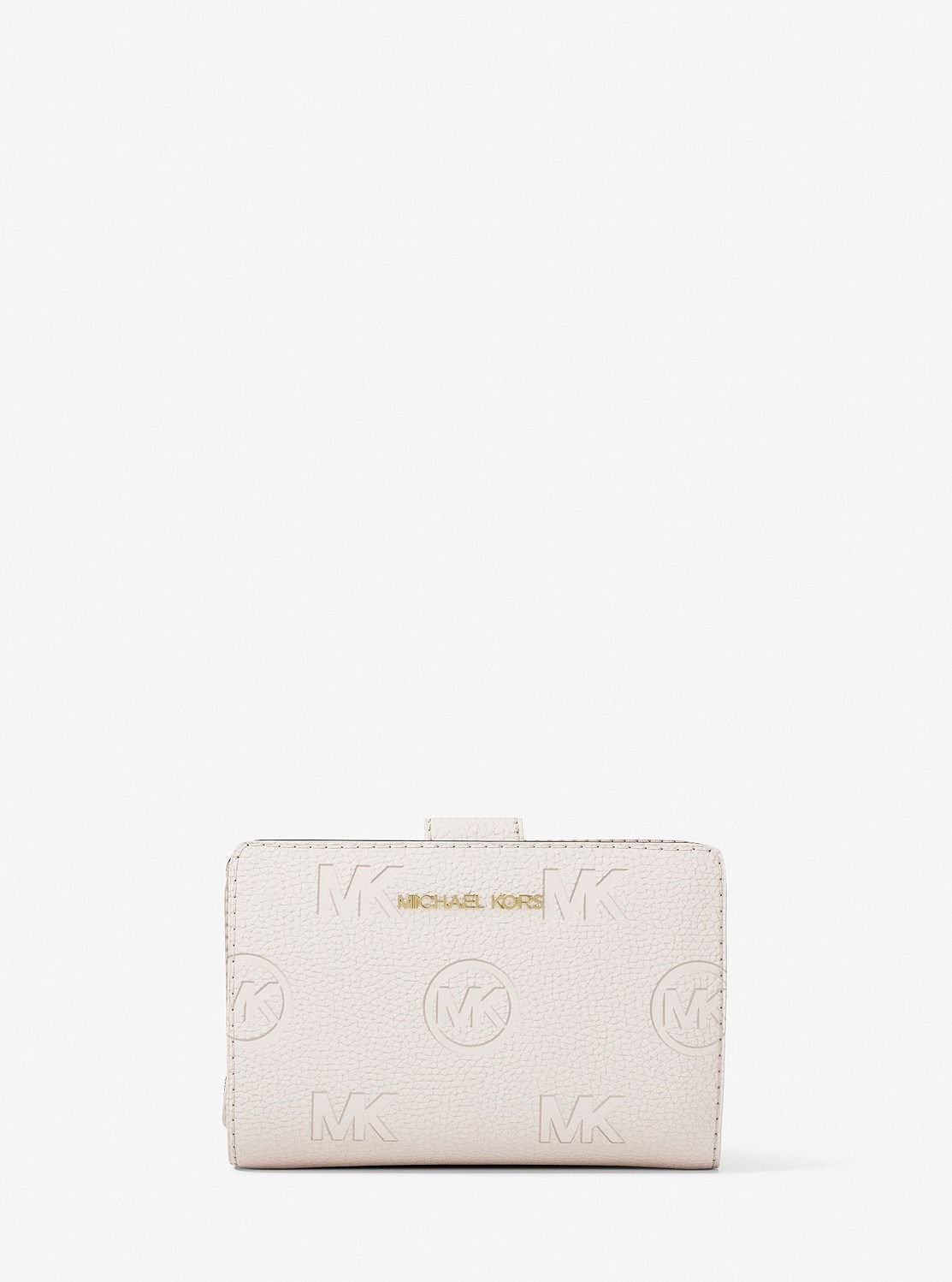 【SALE／66%OFF】MICHAEL KORS JET SET TRAVEL ビルフォールド ジップ コインウォレット ミディアム マイケルコース マイケル・コース 財布・ポーチ・ケース 財布 ベージュ【送料無料】