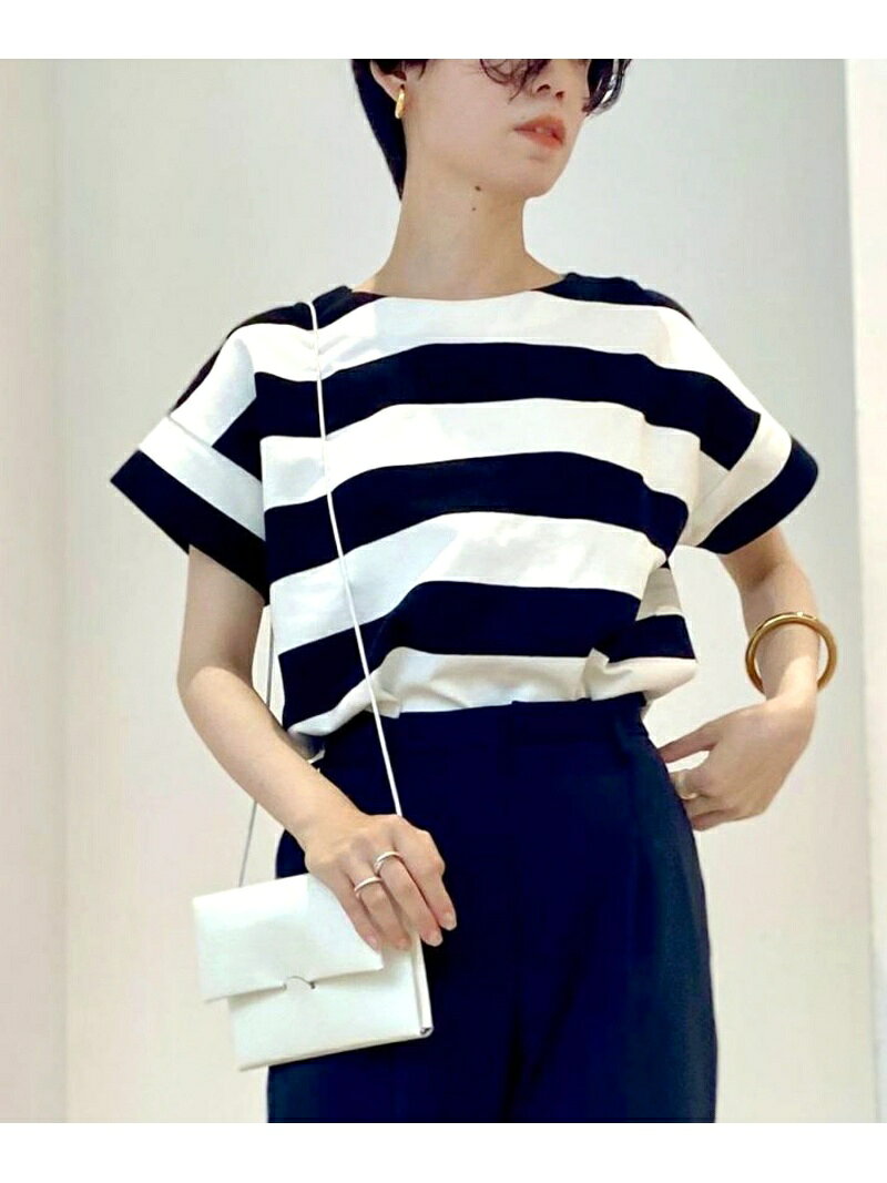【SALE／40%OFF】SALON adam et rope' [人気アイテムが復活!]【WEB限定】太ボーダーTシャツ サロン アダム エ ロペ トップス その他のトップス グレー ブラック