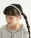 ROPE' PICNIC 【KIDS】2連パールカチューシャ ロペピクニック ヘアアクセサリー カチューシャ・ヘアバンド ホワイト ベージュ