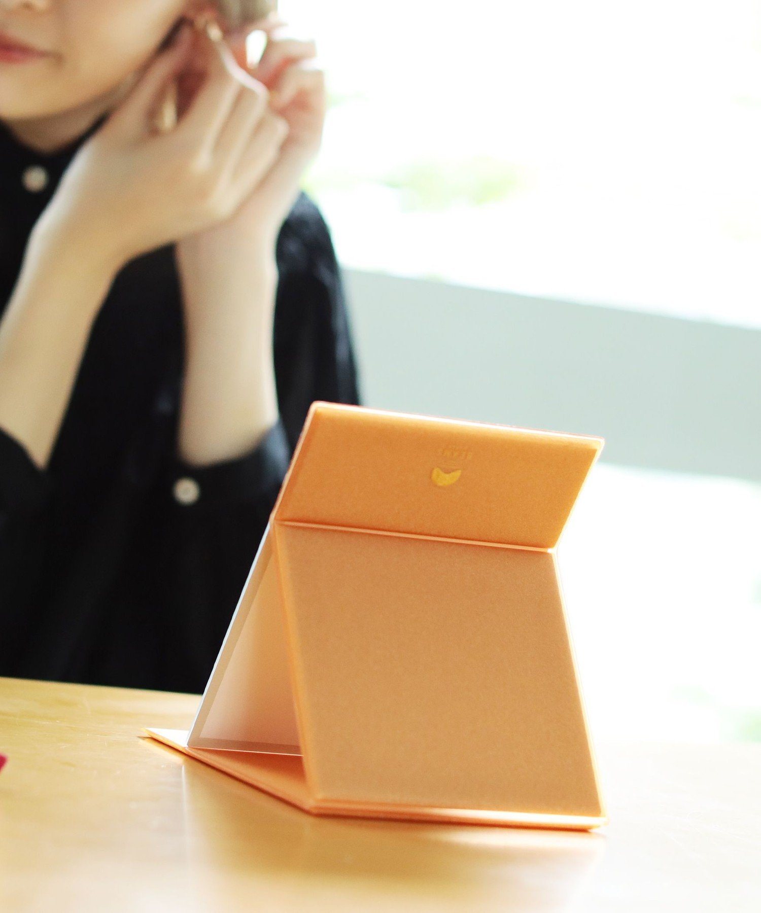 BEAMS JAPAN HORIUCHI MIRROR / 別注 フォールディング ナピュアミラー 橙 M ビームス ジャパン 財布・ポーチ・ケース その他の財布・ポーチ・ケース オレンジ