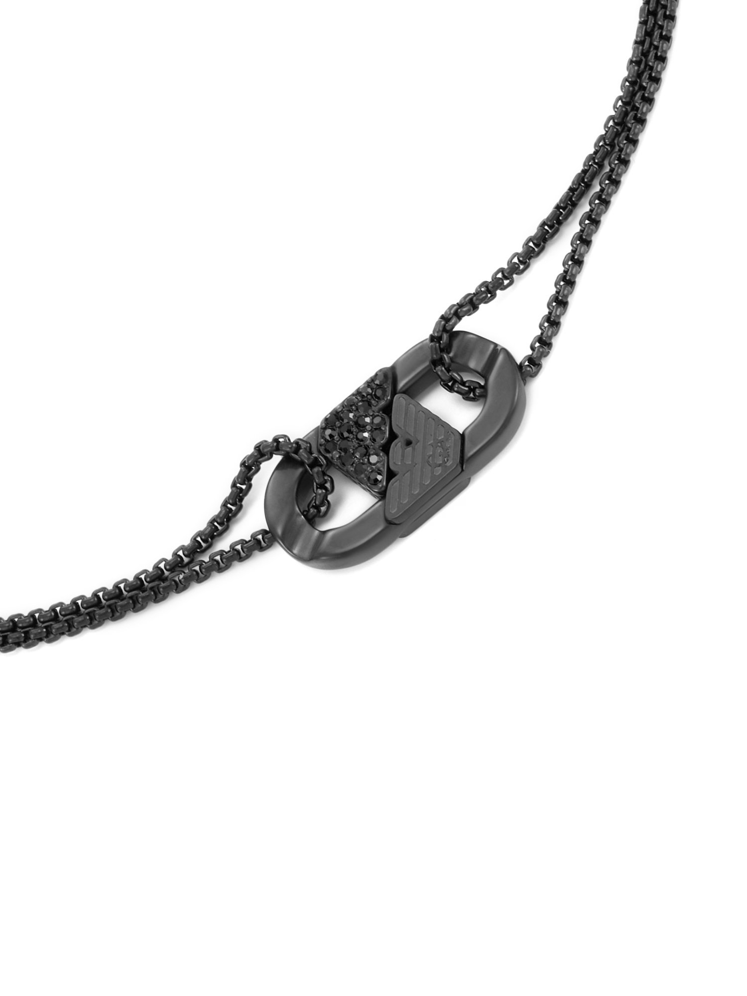EMPORIO ARMANI エンポリオ・アルマーニ アクセサリー メンズ ブレスレット EGS3173001 ウォッチステーションインターナショナル アクセサリー・腕時計 ブレスレット・バングル ブラック【送料無料】