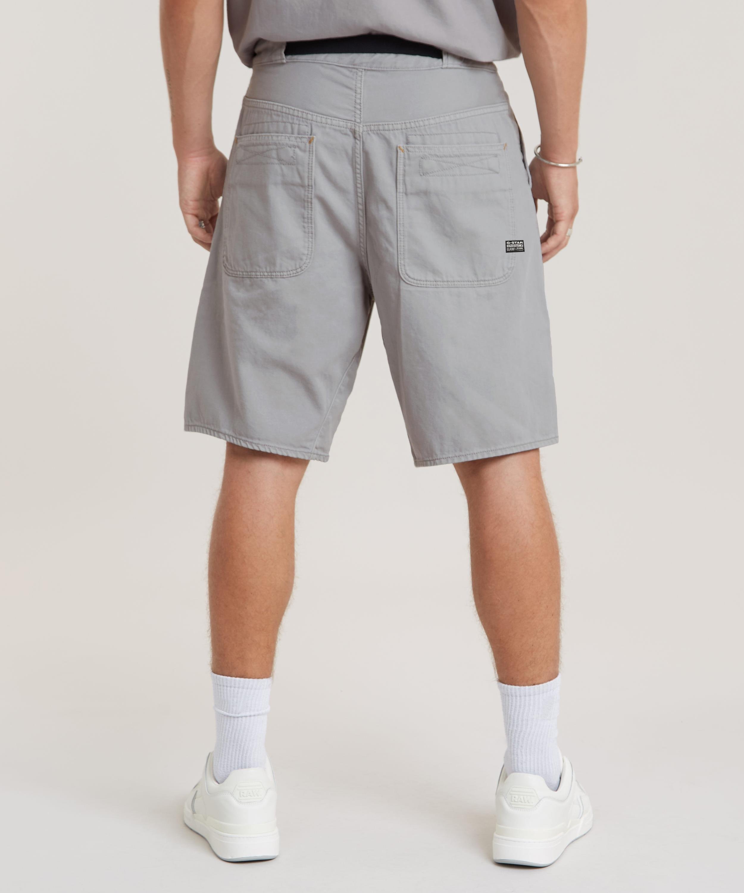 【公式ショップ】TRAVAIL SHORT/ルーズワイドカラーデニムショートパンツ ジースターロゥ パンツ その他のパンツ グレー