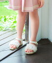 【SALE/30%OFF】any FAM KIDS チュールフリル サンダル エニィファム シューズ・靴 サンダル ブルー ベージュ