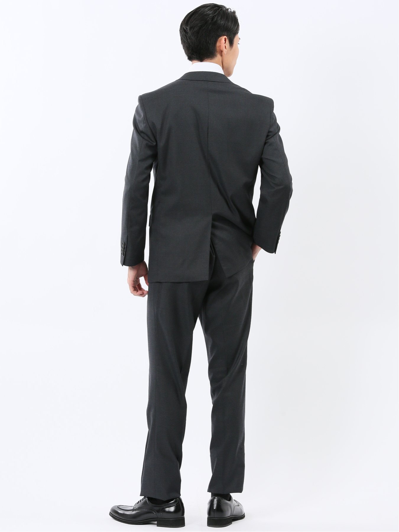 【SALE／30%OFF】TAKA-Q ストレッチウォッシャブル レギュラーフィット 2ボタン2ピーススーツ チェック黒 タカキュー スーツ・フォーマル セットアップスーツ【送料無料】