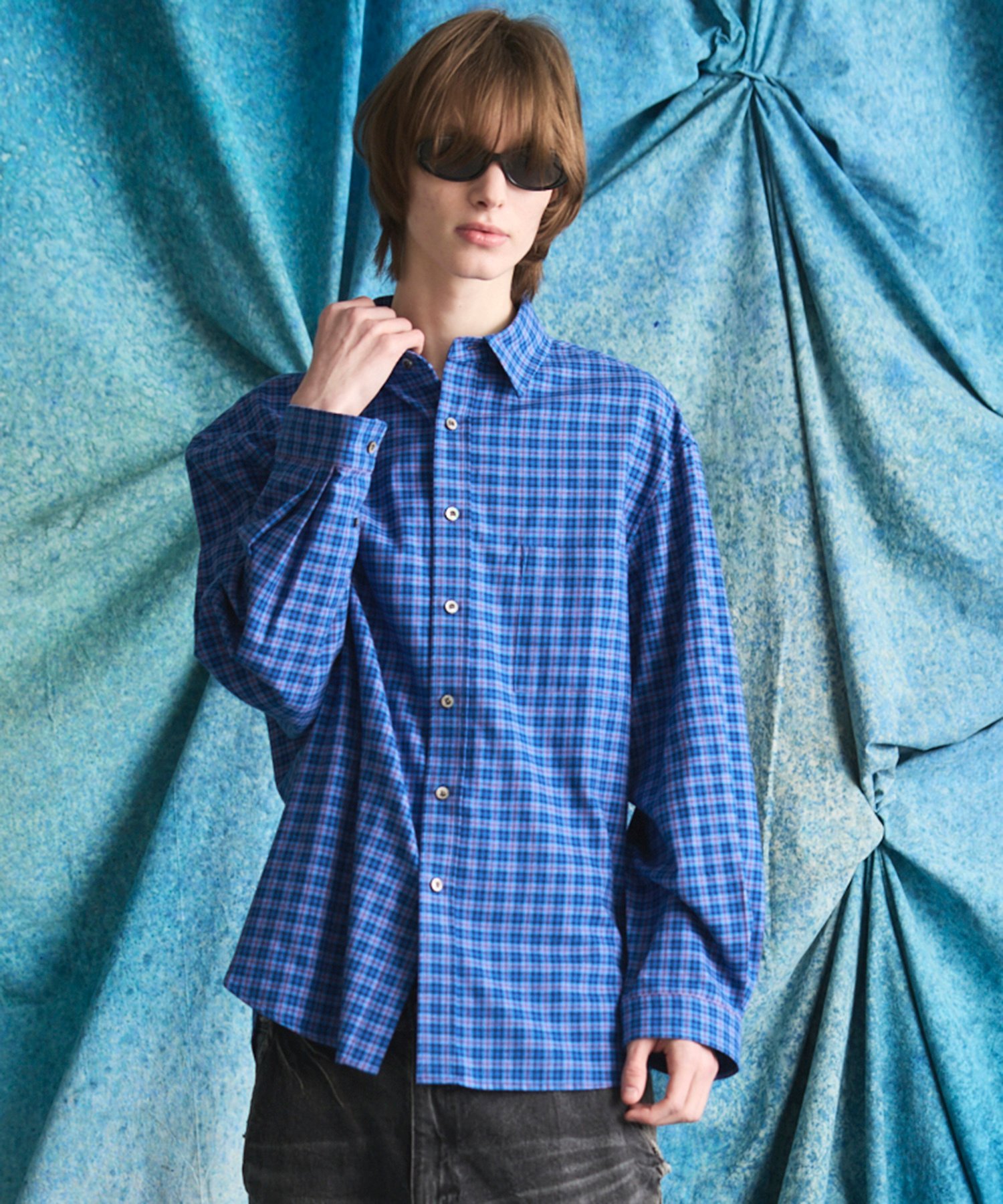 MAISON SPECIAL Regular Collar Prime-Over Shirt メゾンスペシャル トップス シャツ・ブラウス ベージュ グリーン レッド ネイビー