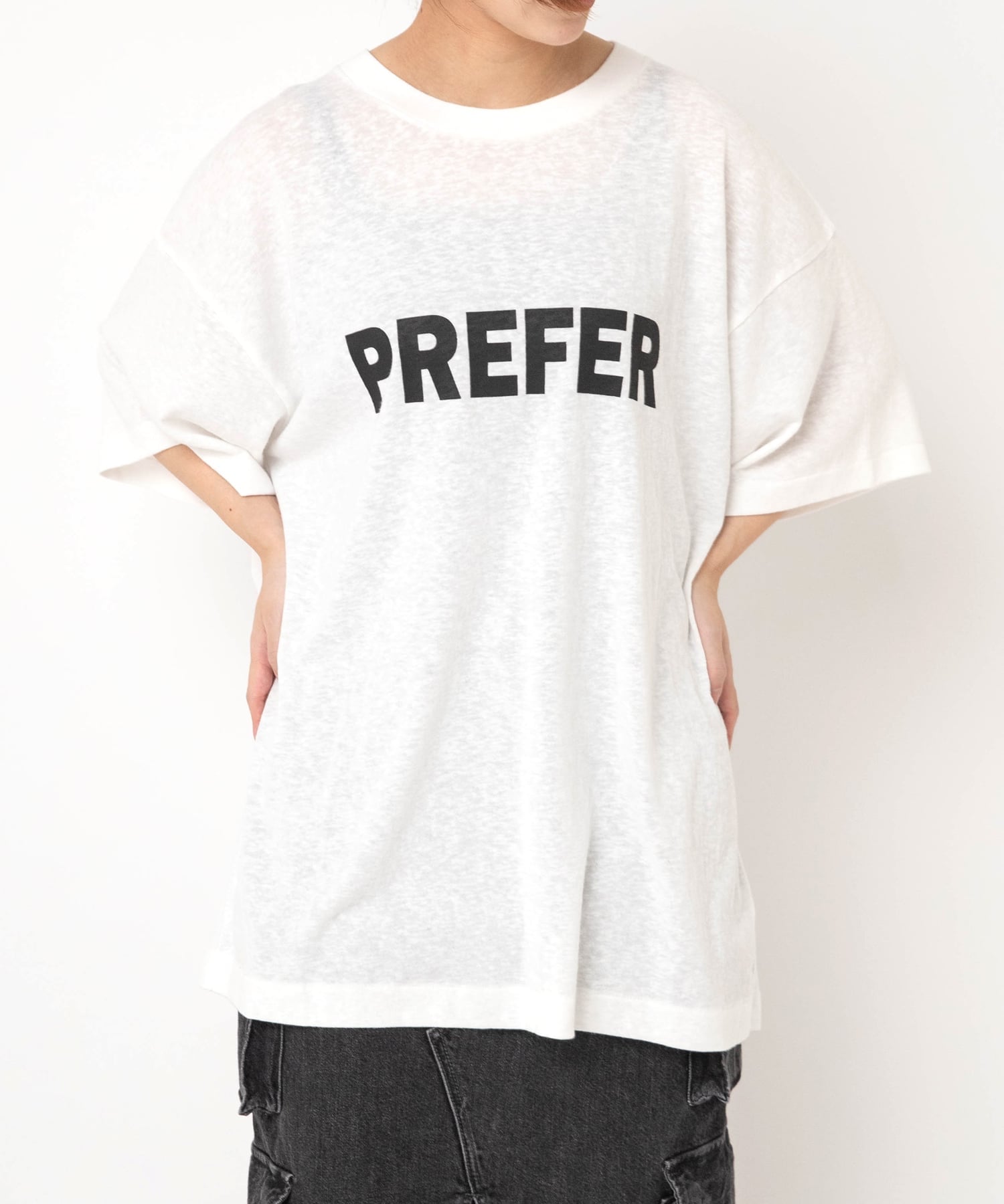 RNA M2662 PREFER BIG-T アールエヌエー トップス カットソー・Tシャツ グリーン ホワイト