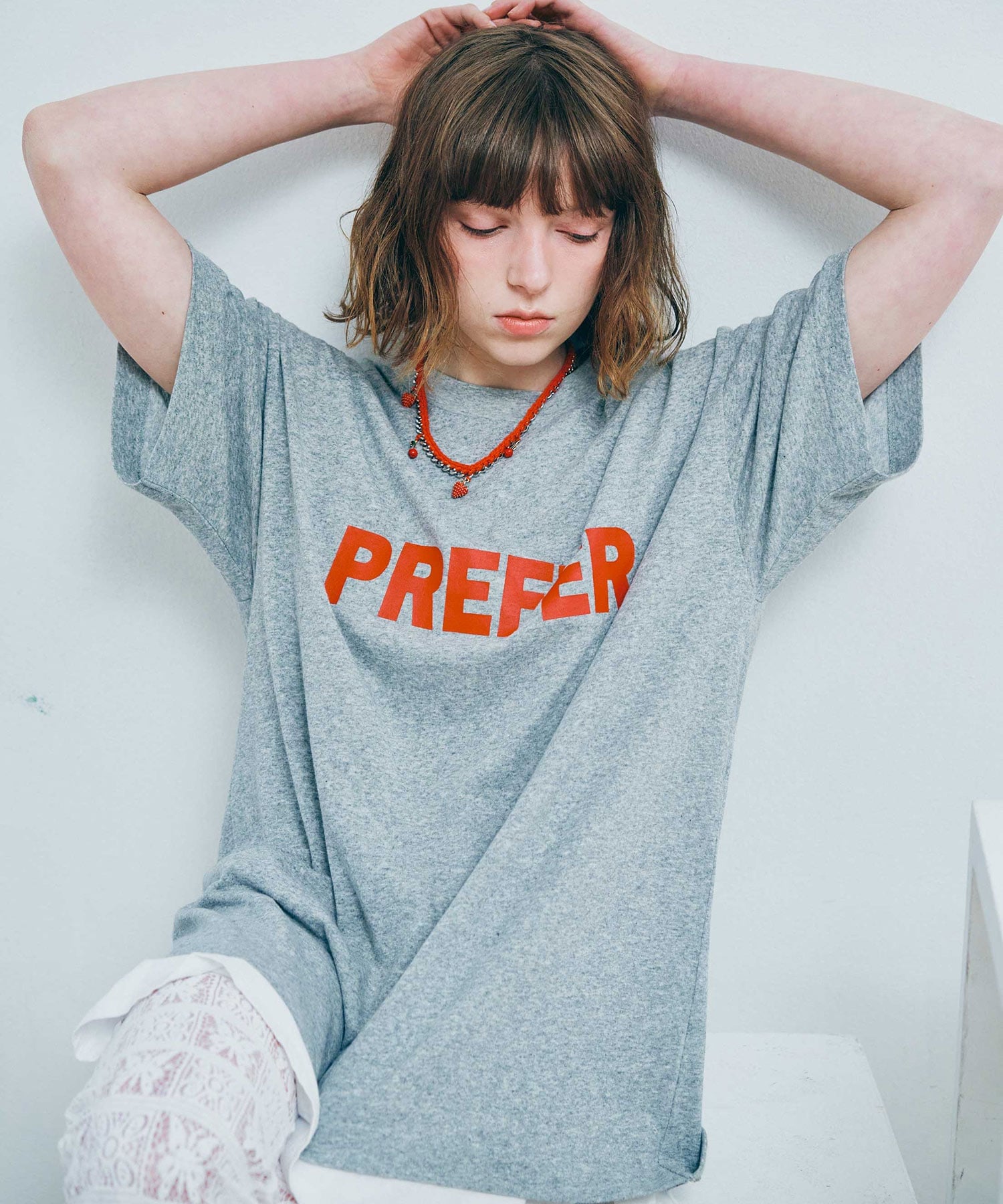 RNA M2662 PREFER BIG-T アールエヌエー トップス カットソー・Tシャツ グリーン ホワイト