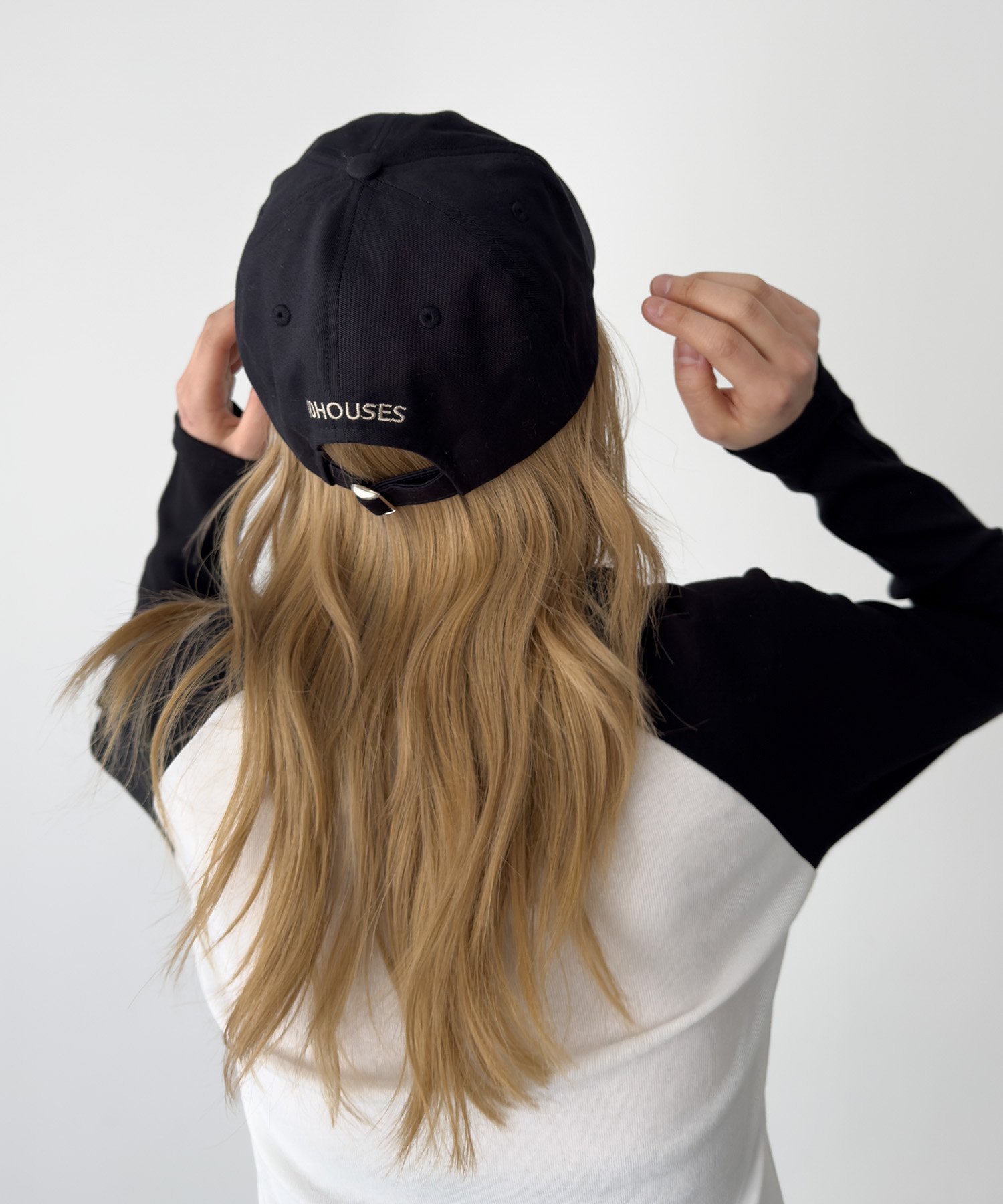【SALE／20%OFF】10 HOUSES 10HOUSES "HOUSE"刺繍CAP キャナルジーン 帽子 キャップ ベージュ ブラック
