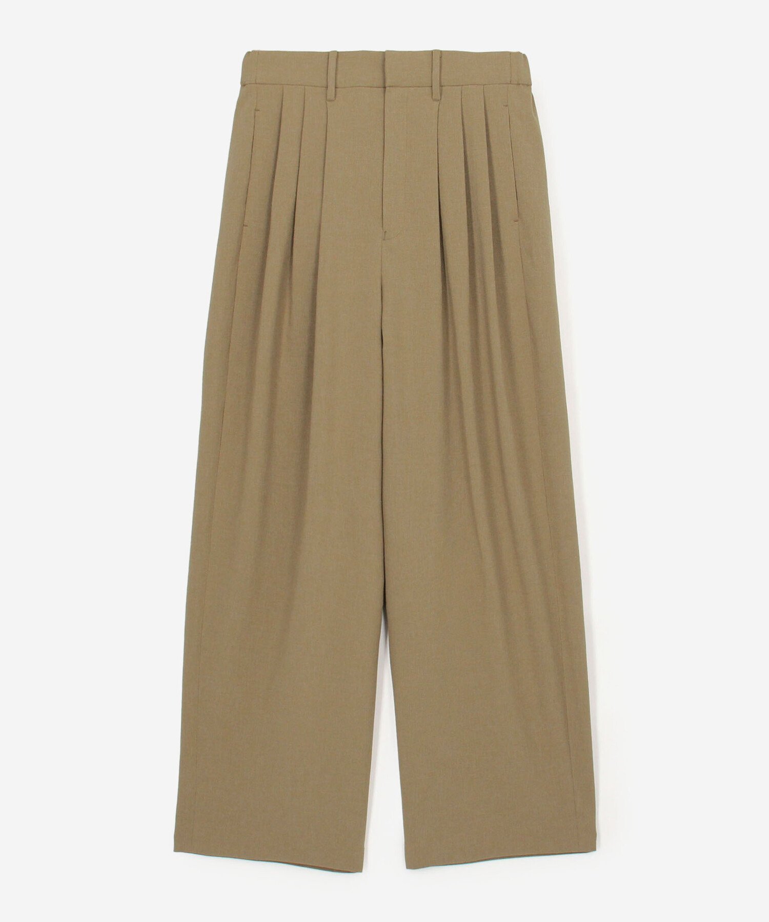 Bshop MORRIS & SONS ｜ 3タック ワイドパンツ WOMEN ビショップ パンツ その他のパンツ ブラック ベージュ
