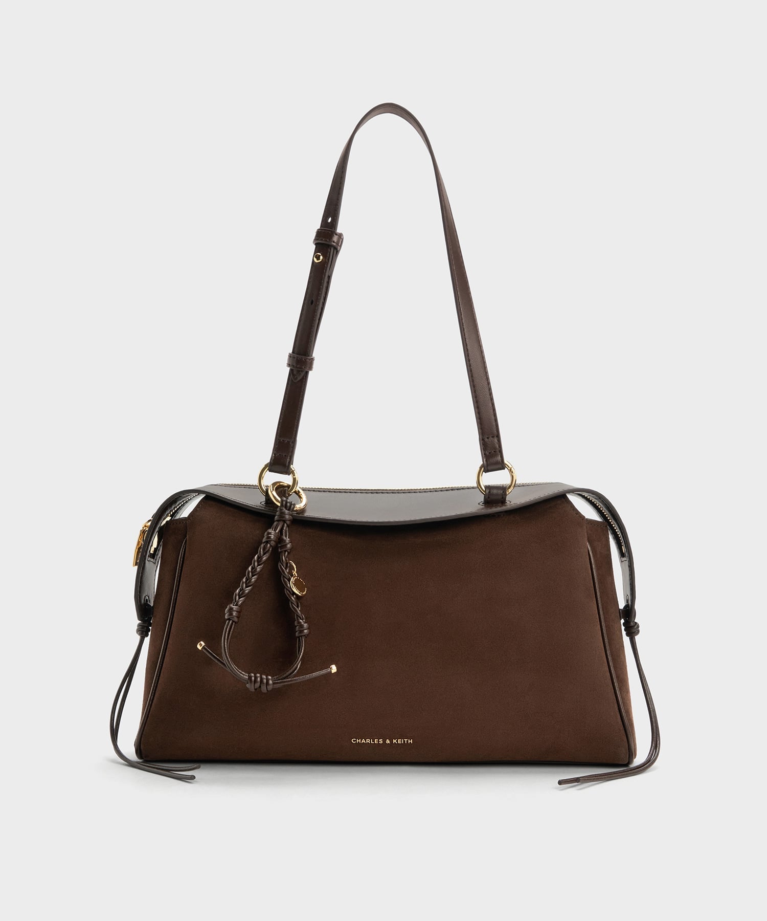 CHARLES & KEITH Haylen ヘイレン ブレイディドチャーム トートバッグ チャールズアンドキース バッグ トートバッグ【送料無料】