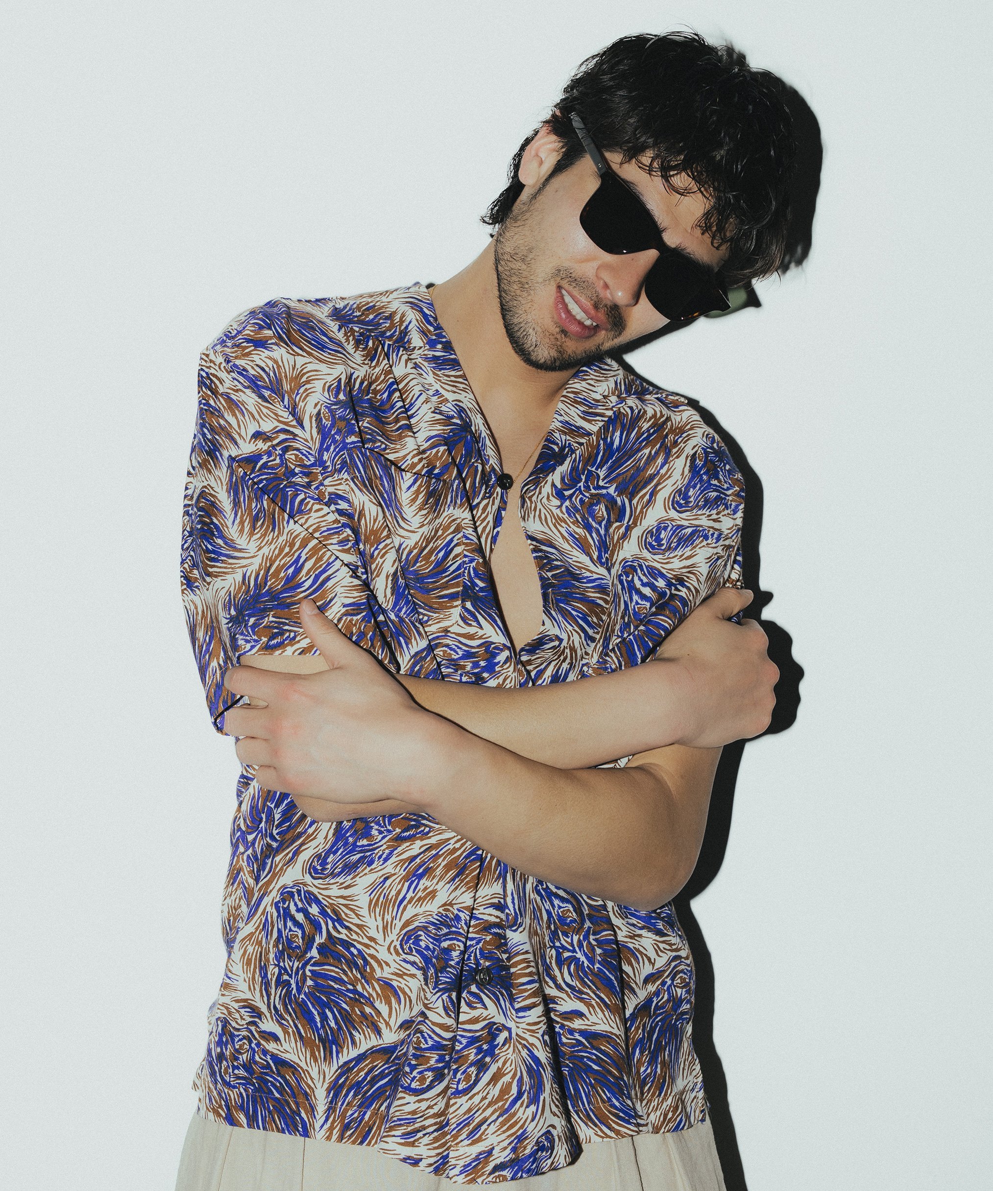 Schott HORSE RAYON SHIRT/ホース レーヨン シャツ ショット トップス シャツ・ブラウス グリーン ネイビー【送料無料】