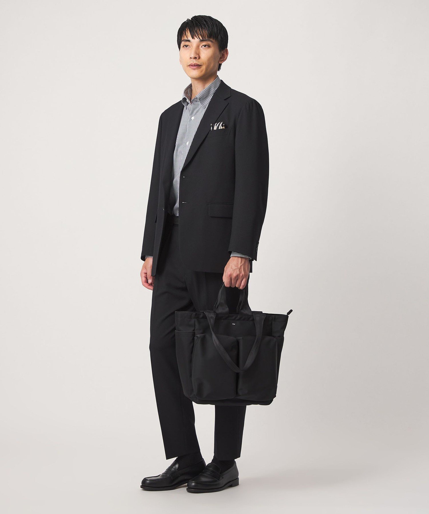 【別注】＜Filer＞GLR トートバッグ -撥水- ユナイテッドアローズ グリーンレーベルリラクシング バッグ ビジネスバッグ・ブリーフケース ブラック