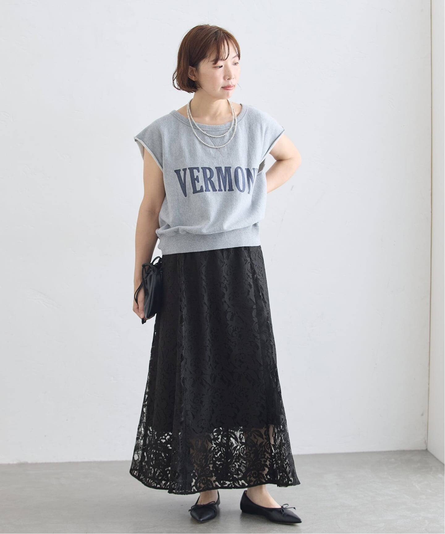 JOURNAL STANDARD L'ESSAGE レースフレアスカート ジャーナルスタンダード レサージュ スカート ロング・マキシスカート ブラック ホワイト