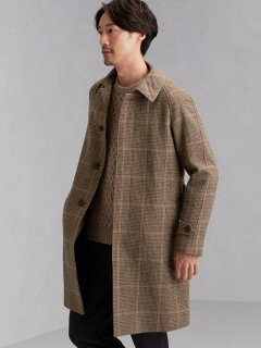 Tweed Raglan Coat 3125-199-0527: Brown