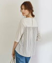 【SALE／30 OFF】23区 S 【WEB限定カラー有】コットンポンチジャージー バックデザイン カットソー ニジュウサンク トップス カットソー Tシャツ ブラック ベージュ ブルー ネイビー【送料無料】