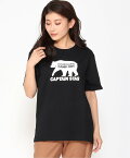 【SALE／38%OFF】OP_captainstag OP_captainstag/(U)撥水プリント半袖Tシャツ ニッキー トップス カットソー・Tシャツ ブラック イエロー ホワイト