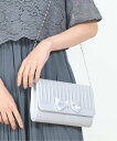 【SALE/35%OFF】DRESS+ バッグ クラッチバッグ パーティーバッグ ドレスプラス バッグ クラッチバッグ ベージュ ピンク ブラック シルバー ネイビー(4)