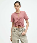 ALLSAINTS (W)GIGI TEE オールセインツ トップス カットソー・Tシャツ ピンク【送料無料】