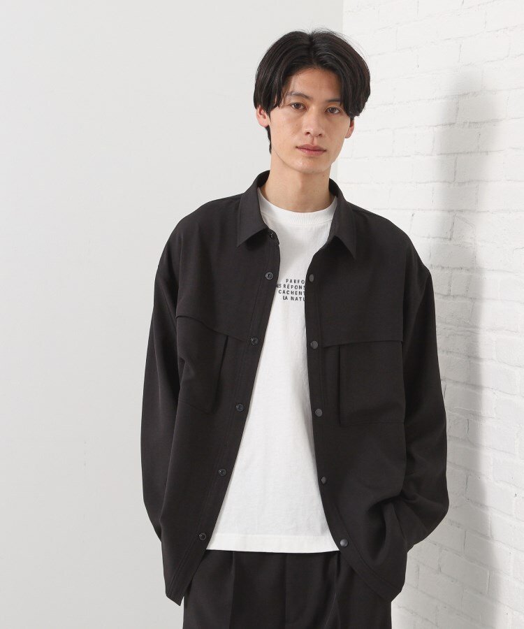 【SALE／46%OFF】THE SHOP TK ダブルポケットシャツ【セットアップ可/洗濯機OK】 ザ ショップ ティーケ..