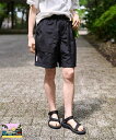 【SALE/15%OFF】FREAK'S STORE 【Beach & Festival】撥水 ナイロンウェービングベルトショーツ<水陸両用> 25SS フリークスストア パンツ その他のパンツ ブラック レッド【送料無料】