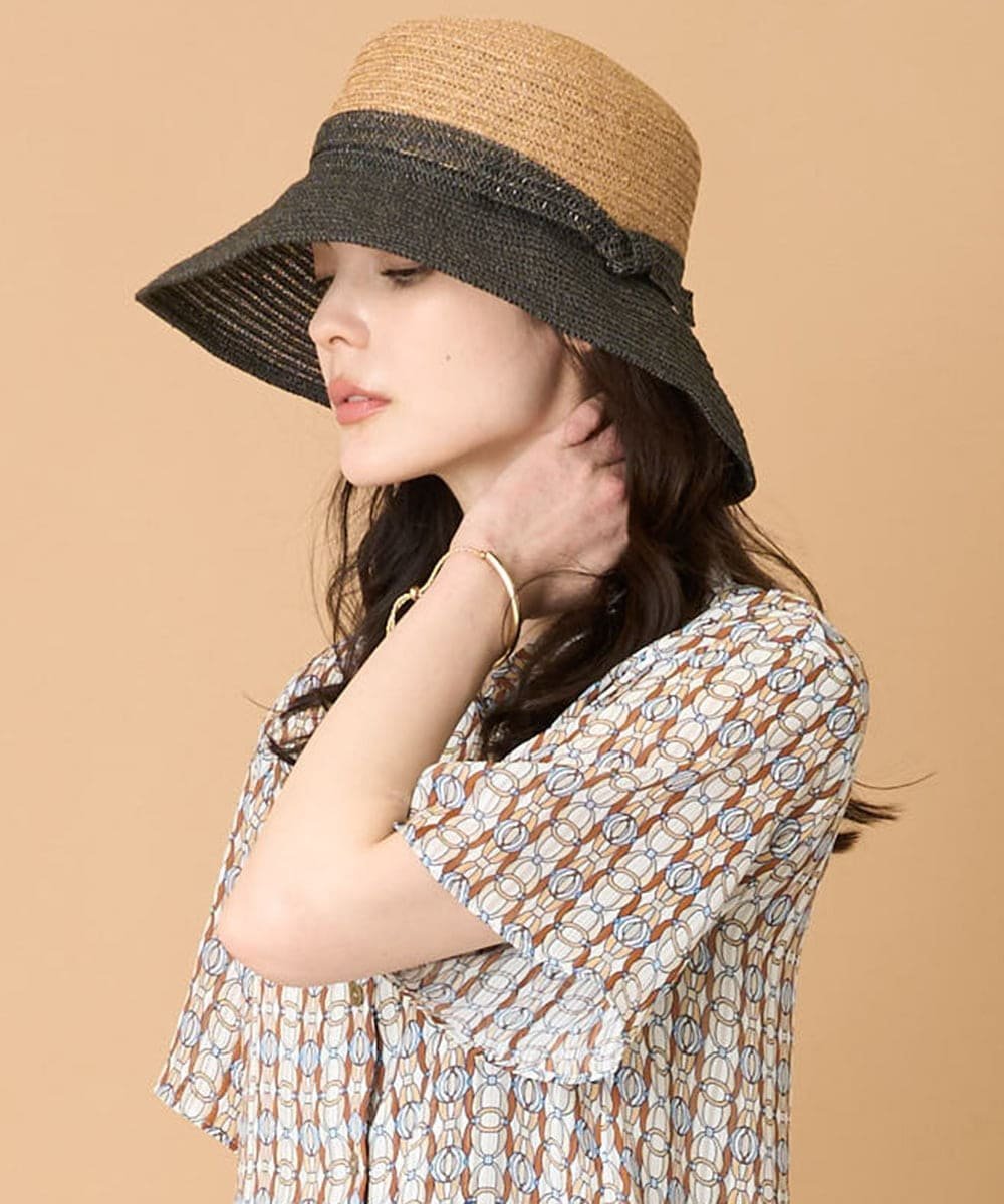 【SALE／50%OFF】CHRISTIAN AUJARD（小さいサイズ） ツートーンハット メゾンドゥサンク 帽子 その他の帽子 ブラウン【送料無料】