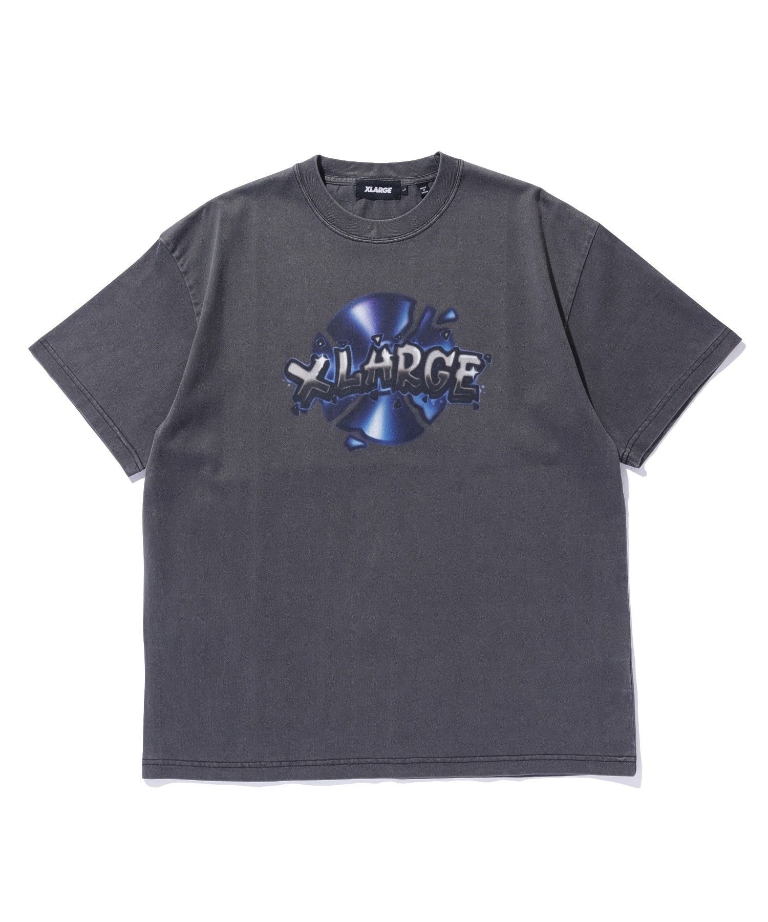 XLARGE PIGMENT DYED DISC S/S TEE エクストララージ トップス カットソー・Tシャツ ブラック ネイビー【送料無料】