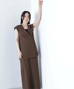 NATURAL BEAUTY BASIC ボクシージレ&ナロースカート ナチュラルビューティベーシック ワンピース・ドレス ワンピース ブラウン カーキグリーン...