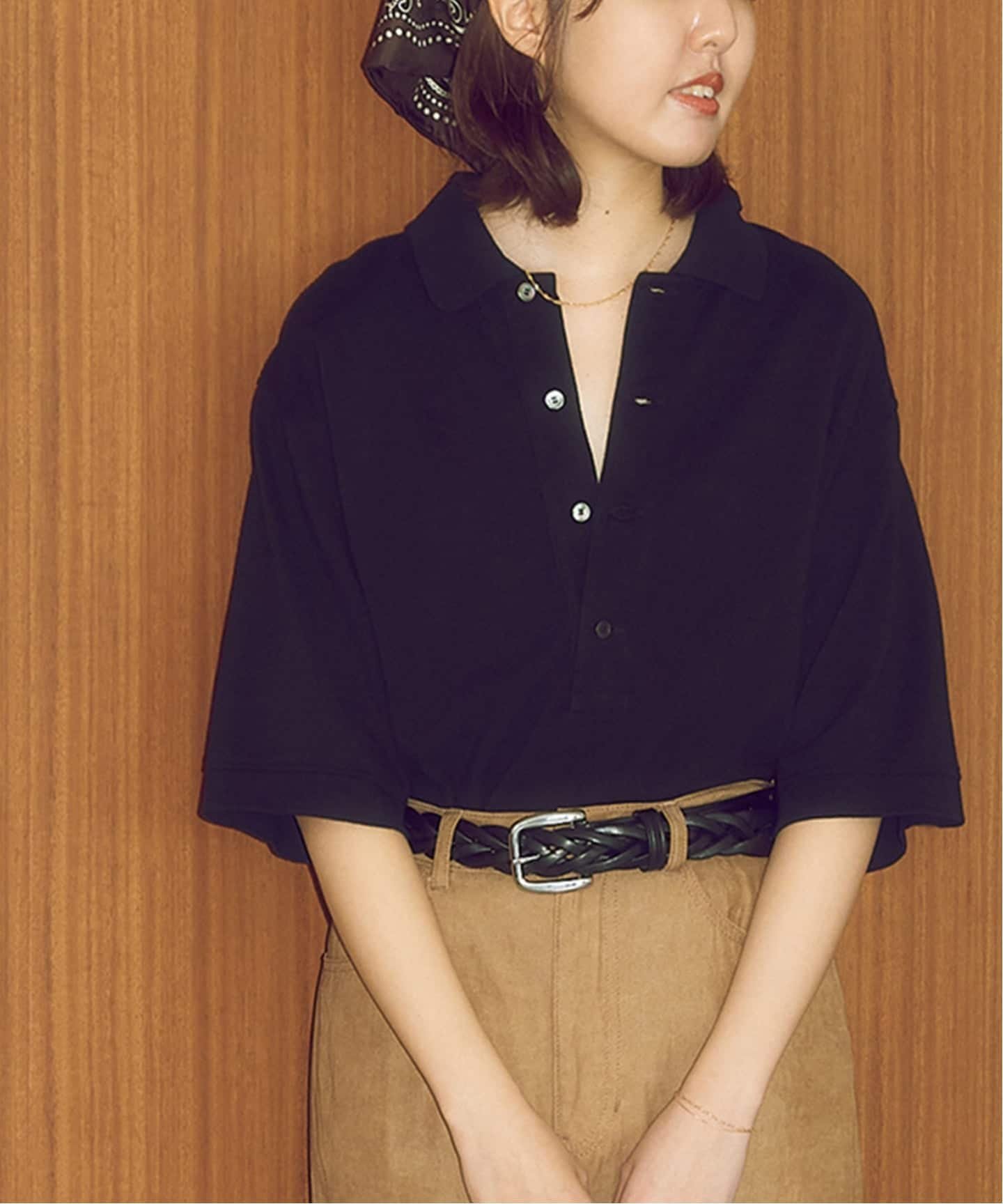 FRAMeWORK ≪追加≫LOEFF/ロエフ 別注ポロシャツ フレームワーク トップス カットソー・Tシャツ ネイビー ブラック【送料無料】