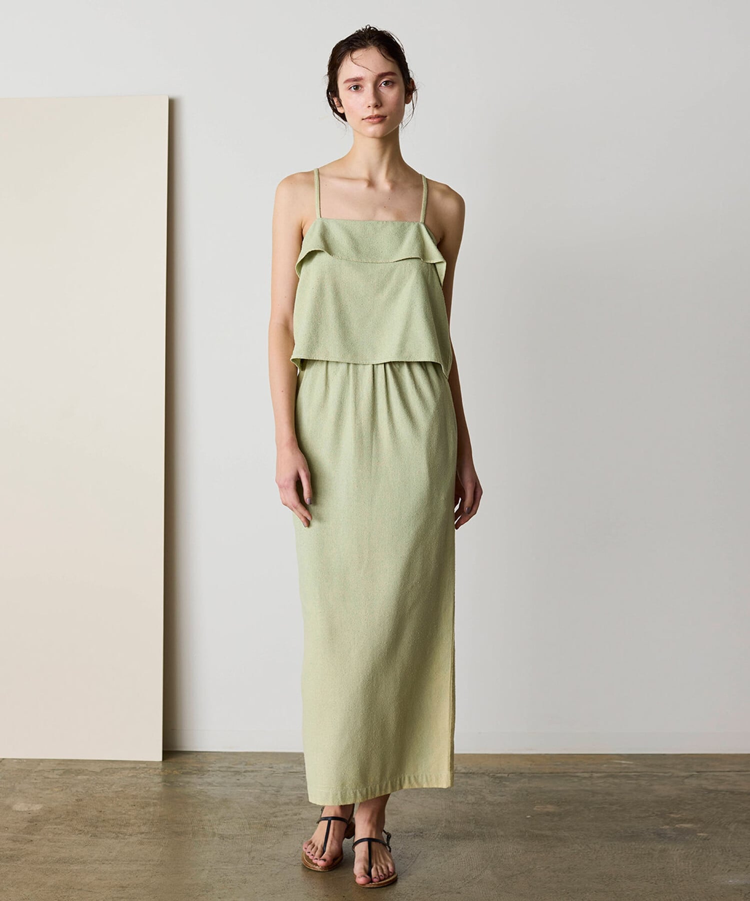 Bshop WL ｜ シルクネップ ロングスカート WOMEN ビショップ スカート その他のスカート ブラック グリーン【送料無料】
