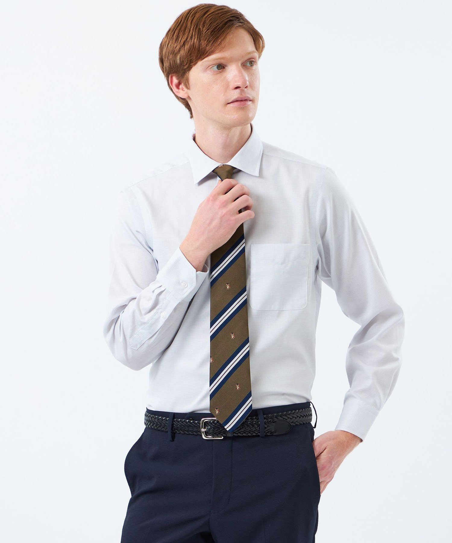 【SALE／25%OFF】MACKINTOSH PHILOSOPHY 【WEB&一部店舗限定】長袖セミワイドカラー 柄バリエーション マッキントッシュ フィロソフィー トップス シャツ・ブラウス ピンク ブルー グレー【送料無料】