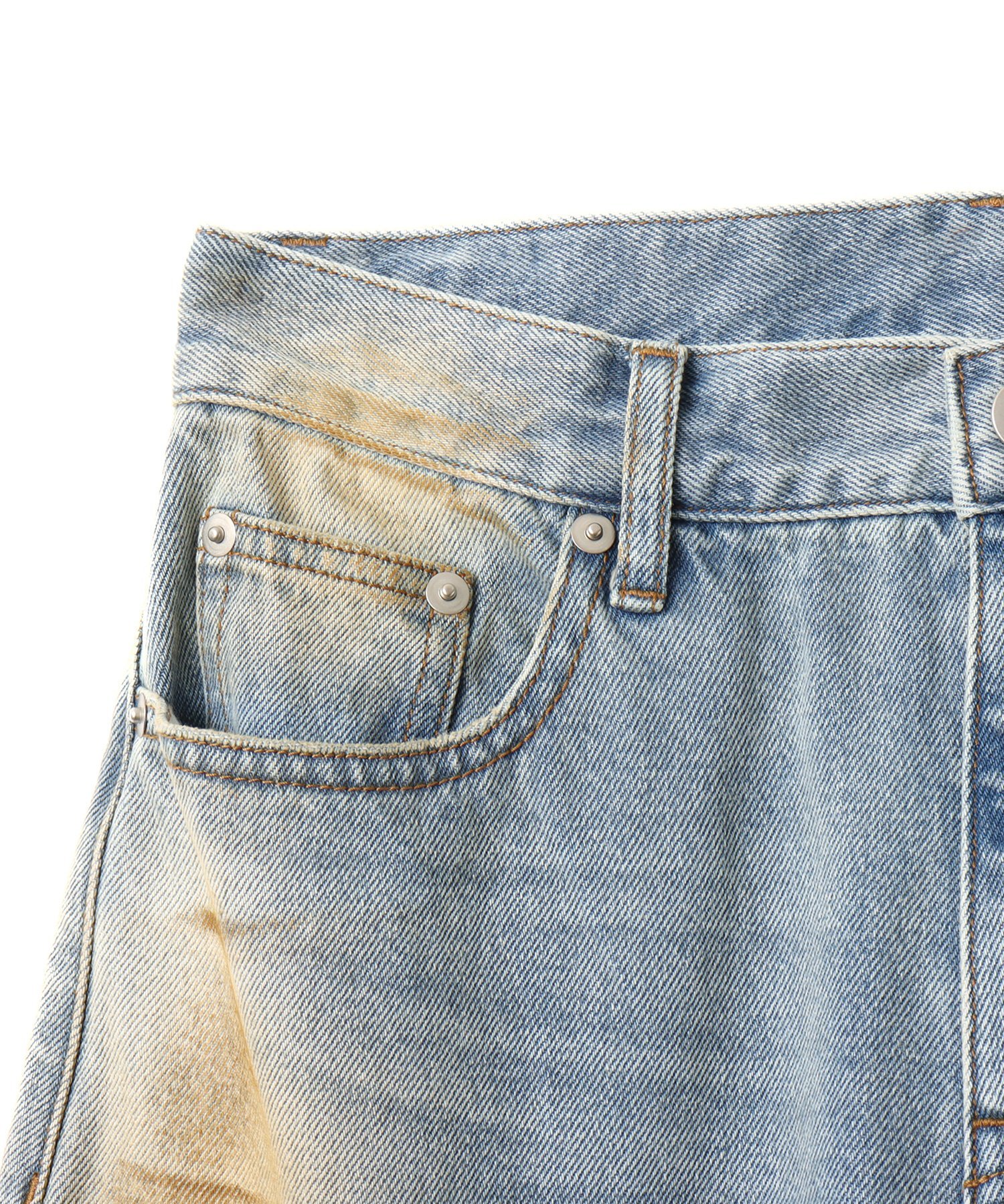 atmos pink atmos pink Vintage Finished Denim BLUE アトモス パンツ その他のパンツ ブルー
