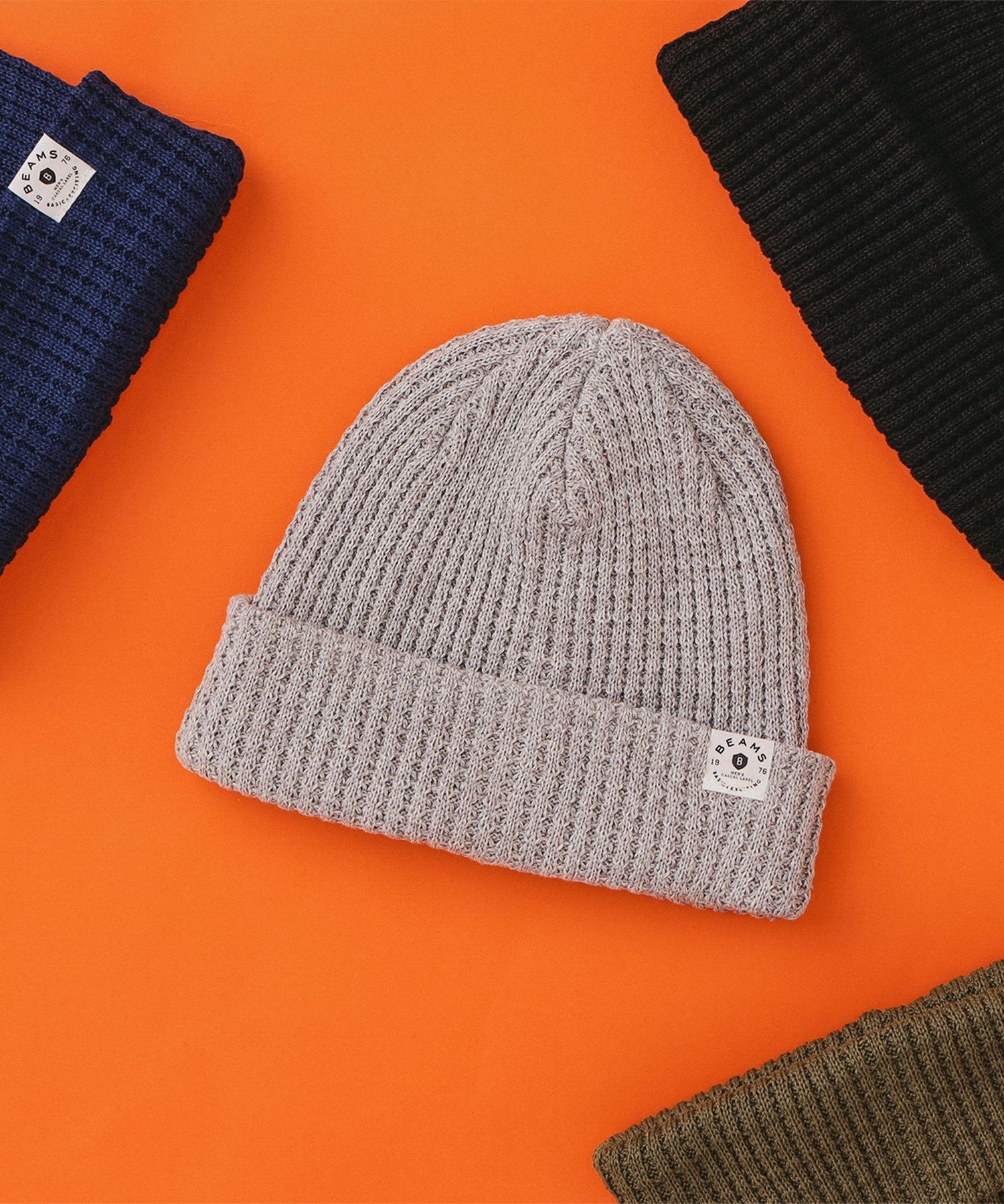 ブランドニット帽（メンズ） BEAMS BEAMS / Loose Beanie ビームス メン 帽子 ニット帽・ビーニー グレー ホワイト ブラック レッド カーキ ネイビー パープル【送料無料】