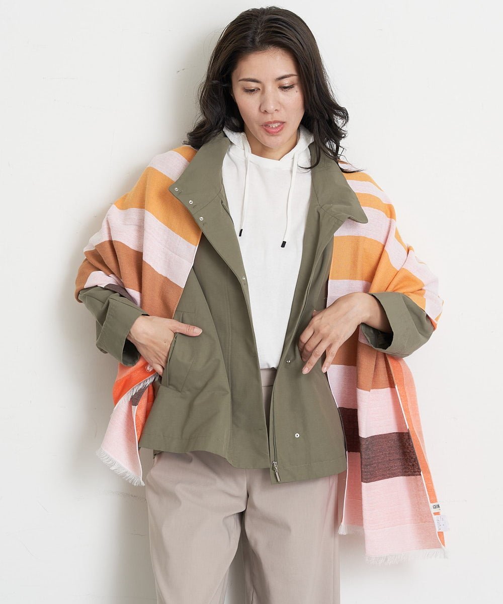 【SALE／60%OFF】GEORGES RECH リバーシブルグラデーションボーダーストール ジョルジュ・レッシュ フ..